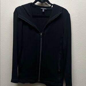 Eileen Fisher Black Hoodie Sweatshirt